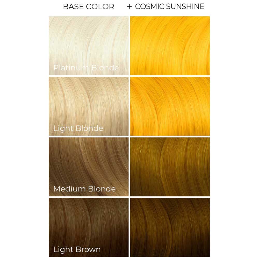 Cosmic Sunshine, teinture capillaire semi-permanente jaune